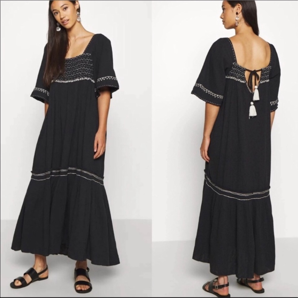 Free People maxi dress I'm The One” Black